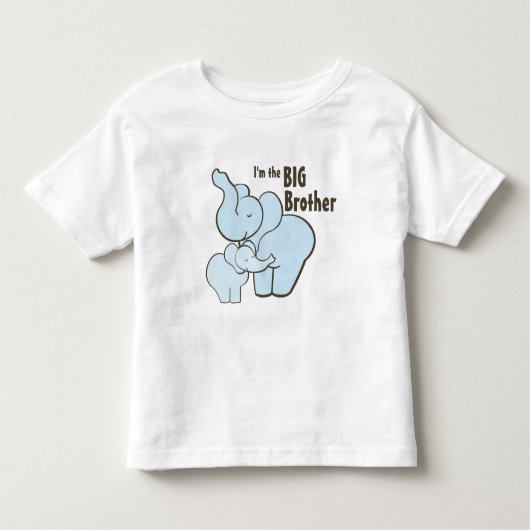 Big Brother Blue Elephant Kinder Shirts (Voorkant)