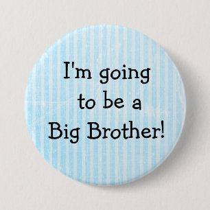 'Big Brother' Button    BlueBirth Announcement Pin