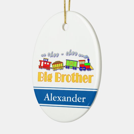 Big Brother Choo Choo Train Keramisch Ornament (Links)