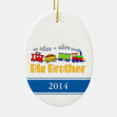 Big Brother Choo Choo Train Keramisch Ornament (Achterkant)