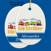 Big Brother Choo Choo Train Keramisch Ornament