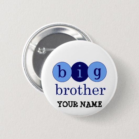 Big Brother - Circles Ronde Button 5,7 Cm (Voorkant /achterkant)