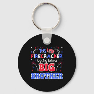 Big Brother Cute 4 juli Zwangerschap Announemen Sleutelhanger
