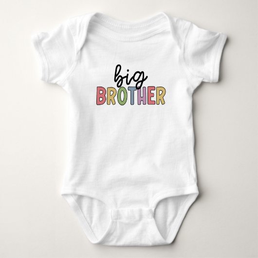 Big Brother Cute promoot aan broer Romper (Voorkant)
