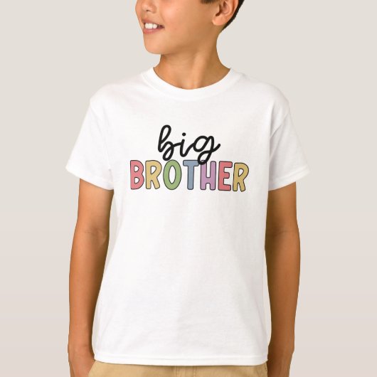 Big Brother Cute promoot aan broer T-shirt (Voorkant)