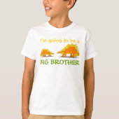 Big Brother Cute Stegosaurus Dinosaurus T-shirt (Voorkant)