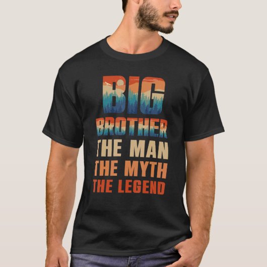 Big Brother de Man de mythe de Legende Mannen Suns T-shirt (Voorkant)
