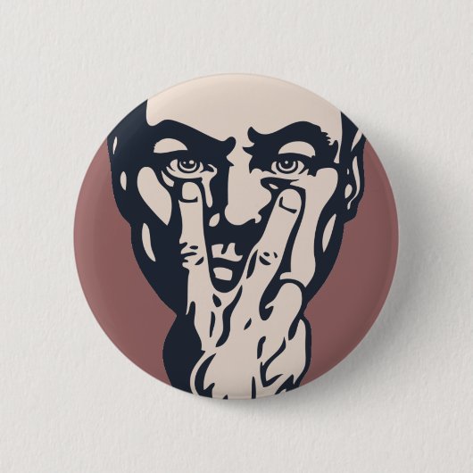 Big Brother die kijkt Ronde Button 5,7 Cm (Voorkant)