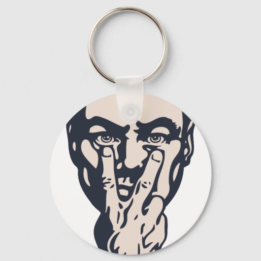 Big Brother die kijkt Sleutelhanger (Voorkant)