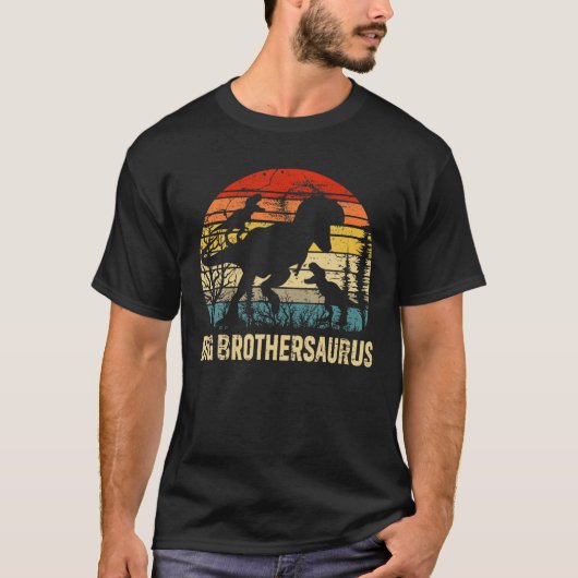 Big Brother Dinosaur Big Brothersaurus 2 Twee Kind T-shirt (Voorkant)