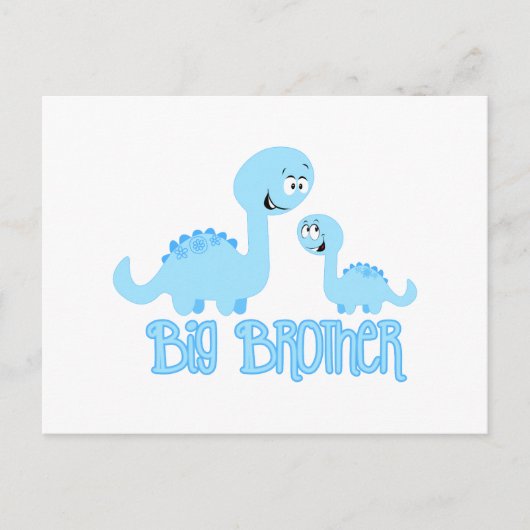 Big Brother Dinosaur Briefkaart (Voorkant)