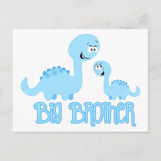 Big Brother Dinosaur Briefkaart (Voorkant)