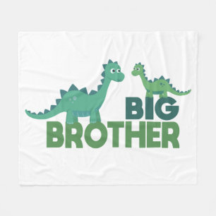 Big Brother Dinosaur cartoon Boys Nursery Fleece Deken