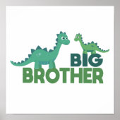 Big Brother dinosaur cartoon Poster (Voorkant)