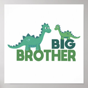 Big Brother dinosaur cartoon Poster