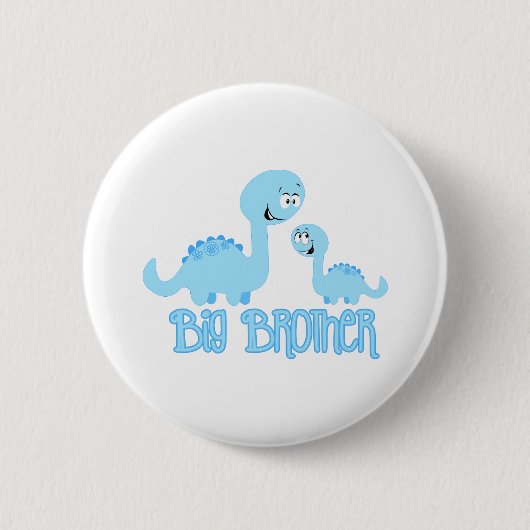 Big Brother Dinosaur Ronde Button 5,7 Cm (Voorkant)