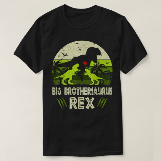 Big Brother Dinosaur T Re Big Brothersaurus 2 kind T-shirt (Design voorkant)