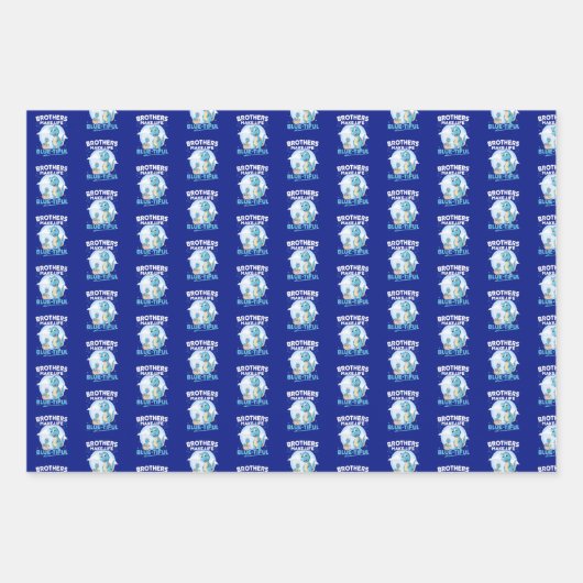 Big Brother Dinosaurus Mooi Leven Pun Inpakpapier Vel (Voorkant 2)