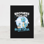 Big Brother Dinosaurus Mooi Leven Pun Kaart (Voorkant)