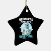 Big Brother Dinosaurus Mooi Leven Pun Keramisch Ornament (Rechts)