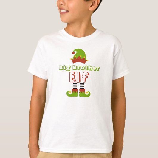 Big Brother Elf Kerstmis Cute T-Shirt (Voorkant)