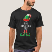 Big Brother Elf Matching Family, Kerstmis Pa T-shirt (Voorkant)