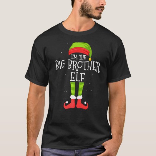 Big Brother Elf Matching Family, Kerstmis Pa T-shirt (Voorkant)
