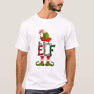Big Brother Elf Matching Family, Kerstmis Pa T-shirt