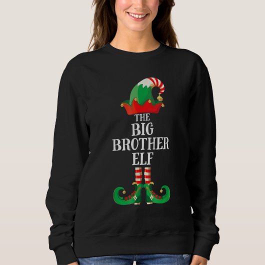 Big Brother Elf Matching Family, Kerstmis Pa Trui (Voorkant)