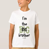 Big Brother Est. Datum Plezier Groen Zwart Tekst T-shirt (Voorkant)