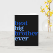 Big Brother Ever Gray With Blue Text Boys _1  Kaart (Gele Bloem)