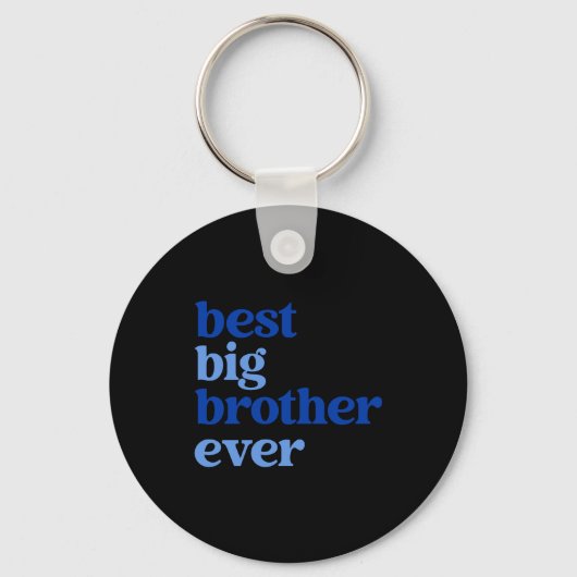 Big Brother Ever Gray With Blue Text Boys _2 Sleutelhanger (Voorkant)