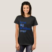 Big Brother Ever Gray With Blue Text Boys _2  T-shirt (Voorkant volledig)