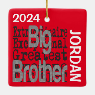 Big Brother Extraordinaire CUSTOM Keramisch Ornament