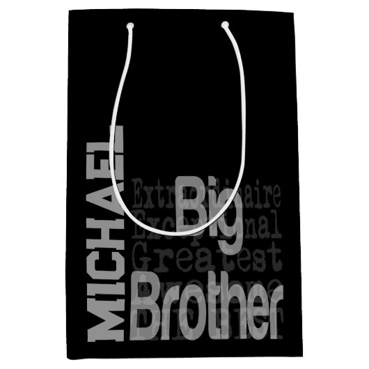 Big Brother Extraordinaire CUSTOM Medium Cadeauzakje (Voorkant)
