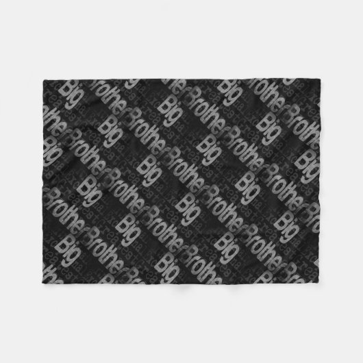 Big Brother Extraordinaire Fleece Deken (Voorkant (Horizontaal))