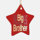 Big Brother Extraordinaire Keramisch Ornament (Rechts)