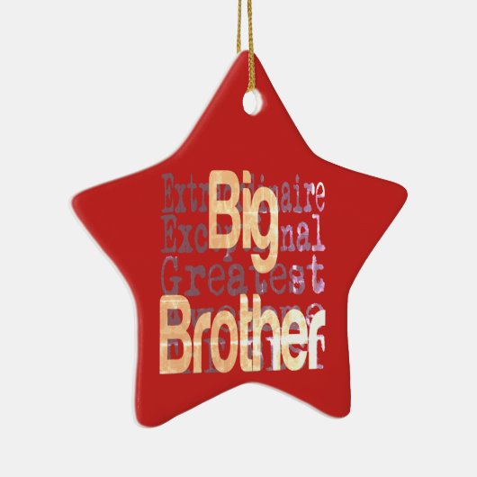 Big Brother Extraordinaire Keramisch Ornament (Rechts)