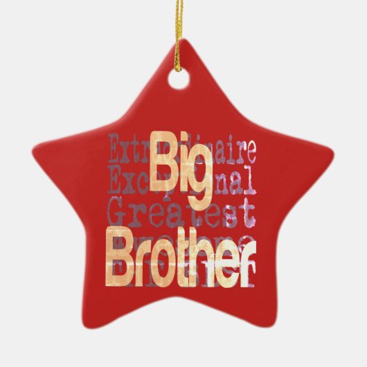 Big Brother Extraordinaire Keramisch Ornament (Voorkant)
