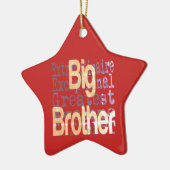 Big Brother Extraordinaire Keramisch Ornament (Links)