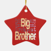 Big Brother Extraordinaire Keramisch Ornament (Achterkant)