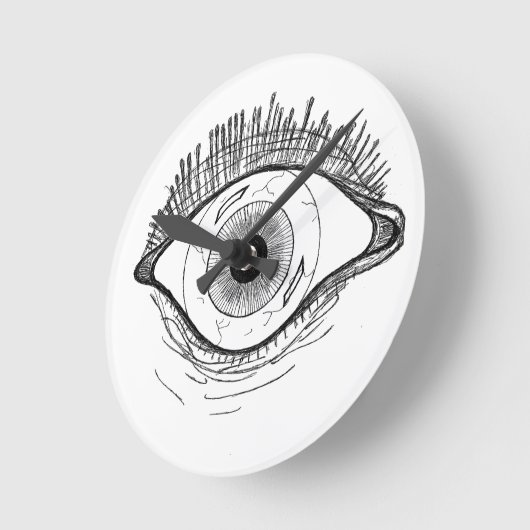 Big Brother Eye Clock Ronde Klok (Hoek)