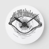Big Brother Eye Clock Ronde Klok (Voorkant)
