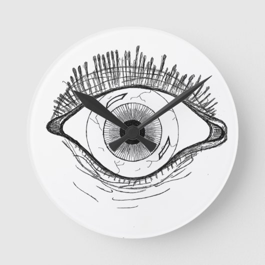 Big Brother Eye Clock Ronde Klok (Voorkant)
