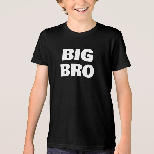Big Brother Family Photoshoot Bold Lettered Tri-Blend Shirt (Voorkant)