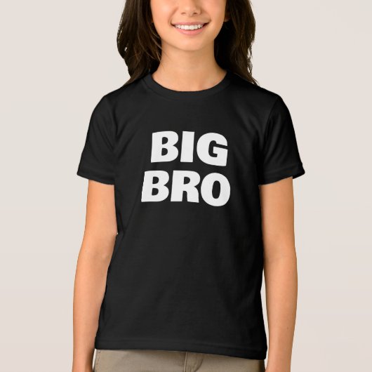 Big Brother Family Photoshoot Bold Lettered Tri-Blend Shirt (Voorkant)