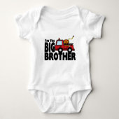 Big Brother Fire Truck Romper (Voorkant)
