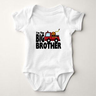 Big Brother Fire Truck Romper