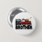 Big Brother Fire Truck Ronde Button 5,7 Cm (Voorkant /achterkant)
