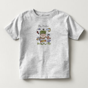 Big Brother Flower Garden Fairy Kinder Shirts